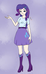 Size: 1500x2400 | Tagged: safe, artist:zokhun, rarity, equestria girls, female, human coloration, solo