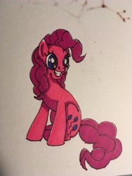 Size: 3024x4032 | Tagged: safe, artist:serra20, pinkie pie, earth pony, pony, markers, smiling, solo, traditional art