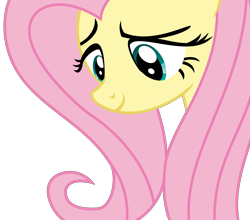 Size: 3841x3375 | Tagged: safe, artist:sketchmcreations, fluttershy, pegasus, pony, dungeons and discords, looking down, simple background, smiling, transparent background, vector