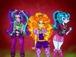 Size: 640x480 | Tagged: safe, artist:tinacrazy29, adagio dazzle, aria blaze, sonata dusk, equestria girls