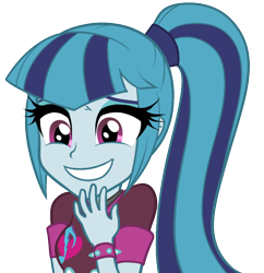 Size: 722x745 | Tagged: safe, artist:rileyav, sonata dusk, equestria girls, rainbow rocks, bust, cute, female, simple background, smiling, solo, sonatabetes, transparent background