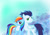 Size: 7016x4961 | Tagged: safe, artist:ruthless7, derpibooru import, rainbow dash, soarin', pegasus, pony, female, male, shipping, soarindash, straight