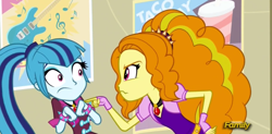 Size: 1326x652 | Tagged: safe, screencap, adagio dazzle, sonata dusk, equestria girls, rainbow rocks, taco tuesday