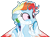 Size: 924x687 | Tagged: safe, artist:tiberioustat2s, derpibooru import, rainbow dash, pegasus, pony, alternate design, base used, female, hoof fluff, mare, simple background, solo, transparent background