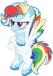 Size: 847x1195 | Tagged: safe, artist:tiberioustat2s, derpibooru import, rainbow dash, pegasus, pony, alternate design, base used, simple background, solo, transparent background