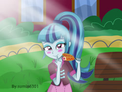 Size: 2000x1500 | Tagged: safe, artist:sumin6301, sonata dusk, equestria girls, rainbow rocks, blushing, corndog, solo