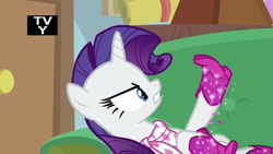 Size: 1920x1080 | Tagged: safe, screencap, rarity, pony, unicorn, the end in friend, boots, female, glitter boots, mare, neckerchief, shoes, solo, starlight's office