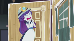 Size: 1280x720 | Tagged: safe, screencap, rarity, better together, equestria girls, opening night, clothes, costume, marshmelodrama, selfie soot, solo