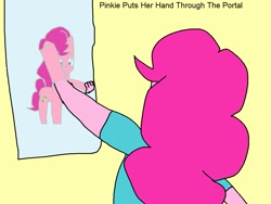 Size: 1195x897 | Tagged: safe, artist:my little brony friend, pinkie pie, equestria girls, 1000 hours in ms paint, ms paint, portal