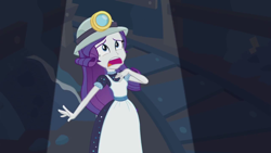 Size: 1280x720 | Tagged: safe, screencap, rarity, better together, equestria girls, opening night, clothes, costume, drama queen, marshmelodrama, school play, selfie soot, solo