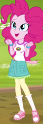 Size: 190x548 | Tagged: safe, edit, edited screencap, screencap, fluttershy, pinkie pie, equestria girls, legend of everfree, clothes, skirt