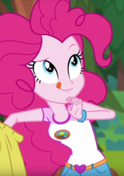 Size: 638x904 | Tagged: safe, screencap, pinkie pie, equestria girls, legend of everfree, breasts, female, pinkie pies