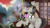 Size: 1366x768 | Tagged: safe, artist:chickenbrony, artist:iluna_shake, derpibooru import, dj pon-3, octavia melody, vinyl scratch, butterfly, earth pony, insect, pony, collaboration, background pony, balcony, bow, bowtie, ear fluff, ears, embrace, female, looking at something, mare, raised hoof, solo, standing, sunset, transparent wings, wallpaper