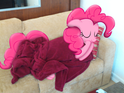 Size: 1965x1474 | Tagged: safe, artist:egstudios93, pinkie pie, irl, photo, ponies in real life, sleeping, solo, vector