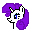 Size: 32x33 | Tagged: safe, rarity, pony, unicorn, 8-bit, female, horn, mare, pixel art, solo, true res pixel art