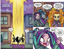 Size: 858x670 | Tagged: safe, idw, adagio dazzle, aria blaze, sonata dusk, equestria girls, fiendship is magic, spoiler:comic, spoiler:comicfiendshipismagic3, the dazzlings