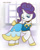 Size: 860x1080 | Tagged: safe, artist:howxu, rarity, pony, unicorn, clothes, cropped, dress, female, looking at you, mare, solo