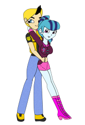 Size: 1181x1748 | Tagged: safe, artist:odiz, sonata dusk, equestria girls, rainbow rocks, bumblebee, shipping, simple background, transformers, transparent background, vector