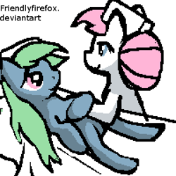 Size: 400x400 | Tagged: safe, artist:friendlyfirefox, nurse redheart, nurse tenderheart, 30 minute art challenge, pixel art