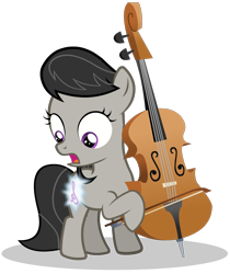 Size: 1150x1370 | Tagged: safe, artist:theevilflashanimator, octavia melody, earth pony, pony, cello, cutie mark, cutiespark, filly, musical instrument, younger