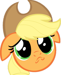 Size: 709x863 | Tagged: safe, artist:rainbro41, applejack, earth pony, pony, a friend in deed, bust, portrait, simple background, solo, transparent background, vector