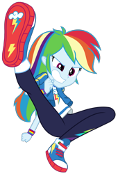 Size: 1289x1898 | Tagged: safe, artist:amgiwolf, derpibooru import, rainbow dash, better together, do it for the ponygram!, equestria girls, converse, geode of super speed, magical geodes, shoes, simple background, solo, transparent background, vector