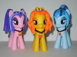 Size: 4000x3000 | Tagged: safe, artist:silverband7, adagio dazzle, aria blaze, sonata dusk, brushable, custom, irl, photo, ponified, toy