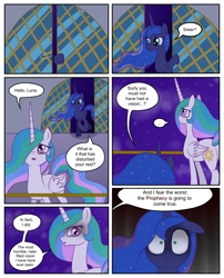 Size: 1250x1550 | Tagged: safe, artist:leffenkitty, princess celestia, princess luna, alicorn, pony, comic:prospect of tranquility, comic