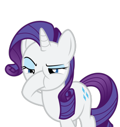 Size: 5000x5287 | Tagged: safe, artist:memely, rarity, pony, unicorn, absurd resolution, boop, self-boop, simple background, smashed, smashing, smug, solo, squishy, the boopening, transparent background, vector