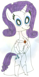 Size: 698x1366 | Tagged: safe, artist:sithvampiremaster27, rarity, pony, unicorn, female, solo, white coat