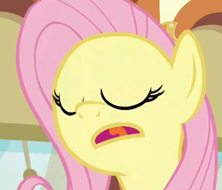 Size: 626x535 | Tagged: safe, screencap, fluttershy, pegasus, pony, buckball season, solo