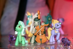 Size: 900x600 | Tagged: safe, artist:idlehandsblog, lyra heartstrings, lyrica lilac, octavia melody, earth pony, pony, official, toy