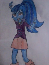 Size: 1024x1365 | Tagged: safe, artist:brandonale, sonata dusk, equestria girls, rainbow rocks, solo, traditional art