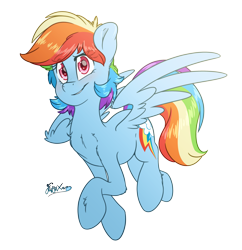 Size: 3200x3300 | Tagged: safe, artist:fluffyxai, derpibooru import, rainbow dash, pegasus, pony, alternate hairstyle, chest fluff, cute, dashabetes, female, flying, high res, leg fluff, mare, simple background, smiling, spread wings, transparent background, wings