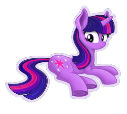 Size: 1200x1080 | Tagged: safe, artist:klemm, derpibooru import, twilight sparkle, unicorn twilight, pony, unicorn, female, looking at you, lying down, mare, on side, outline, simple background, solo, transparent background