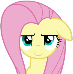 Size: 5720x5856 | Tagged: safe, artist:slb94, fluttershy, pegasus, pony, absurd resolution, cute, grin, looking at you, shyabetes, simple background, smiling, transparent background, vector