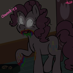 Size: 540x540 | Tagged: safe, artist:apple-jazzy, pinkie pie, earth pony, pony, zombie, 28 pranks later, cookie zombie, solo