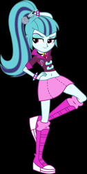 Size: 1703x3384 | Tagged: safe, artist:zeldarondl, edit, sonata dusk, equestria girls, belly button, midriff