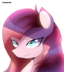 Size: 1700x1908 | Tagged: safe, artist:papibabidi, pinkie pie, earth pony, pony, bust, pinkamena diane pie, portrait, simple background, solo, white background