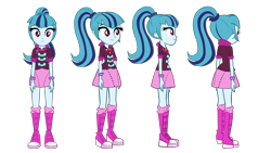 Size: 1920x1080 | Tagged: safe, artist:yoshigreenwater, sonata dusk, equestria girls, rainbow rocks, amulet, clothes, flash puppet, looking at you, necklace, side view, solo