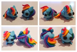 Size: 1280x853 | Tagged: safe, artist:dawn-designs-art, derpibooru import, rainbow dash, pegasus, pony, craft, photo, sculpey, sculpture, solo, traditional art