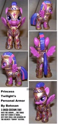 Size: 1960x4232 | Tagged: safe, artist:batosan, derpibooru import, twilight sparkle, twilight sparkle (alicorn), alicorn, pony, armor, custom, female, irl, mare, photo