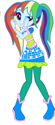 Size: 803x1832 | Tagged: safe, artist:gouhlsrule, artist:princesssnowofc, derpibooru import, rainbow dash, human, equestria girls, alternate hairstyle, barely eqg related, base used, boots, clothes, cosmix, crossover, fairy, hairstyle, pigtails, rainbow s.r.l, shoes, winx club