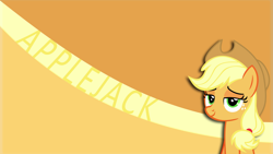 Size: 3840x2160 | Tagged: safe, artist:theevafreak, derpibooru import, applejack, earth pony, pony, the saddle row review, 4k, cowboy hat, female, hat, looking at you, mare, vector, wallpaper