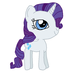 Size: 461x484 | Tagged: safe, alternate version, artist:nightshadowmlp, rarity, pony, unicorn, simple background, smiling, solo