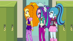 Size: 1366x768 | Tagged: safe, screencap, adagio dazzle, aria blaze, sonata dusk, equestria girls, rainbow rocks, the dazzlings