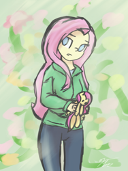 Size: 1536x2048 | Tagged: safe, artist:ytsejam58, fluttershy, equestria girls, plushie, solo