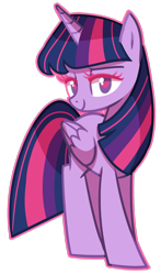 Size: 1024x1741 | Tagged: safe, artist:kaji-tanii, derpibooru import, twilight sparkle, twilight sparkle (alicorn), alicorn, pony, cute, female, heart, mare, solo