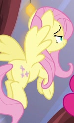 Size: 300x500 | Tagged: safe, screencap, fluttershy, pegasus, pony, the one where pinkie pie knows, cropped, female, mare, plot