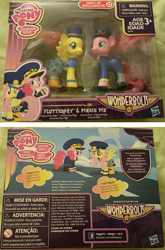 Size: 1215x1846 | Tagged: safe, fluttershy, pinkie pie, earth pony, pony, testing testing 1-2-3, admiral fairy flight, ancient wonderbolts uniform, brushable, clothes, cosplay, costume, general flash, target, target exclusive, toy, uniform, wonderbolts